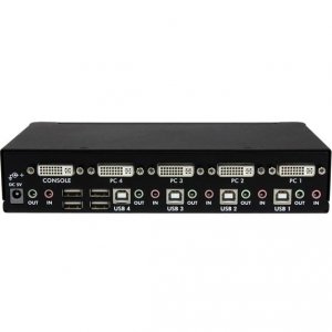 Startech SV431DVIUAHR 4 Port High Resolution Usb Dvi Dual Link Kvm Swi