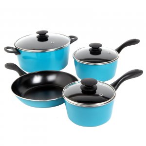 Sunbeam 91504.07 Armington 7-piece Cookware Set, Teal