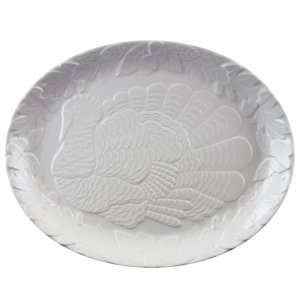 Gibson 107165.01 Home Plastic 18 Inch Oval Traditional Holiday Serving