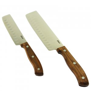 Oster 81029.02 Whitmore 2 Piece Stainless Steel Nakiri Knife Set With 