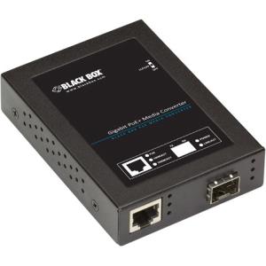 Black LPS535A-SFP Gigabit Poepse Media Converter