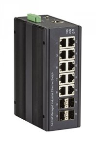 Black LIG1014A Industrial Managed Gigabit Ethernet Switch - (10) Rj-45