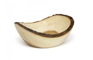 Lipper 1054 Acacia Bark Oval Bowl