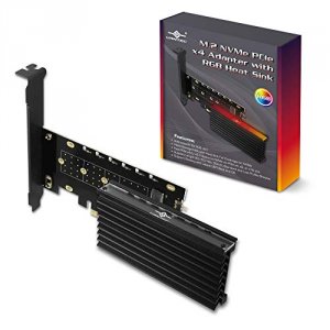 Vantec UGT-M2PC12-RGB Rgb M.2 Nvme Pcie X4 Adapter With Heat Sink