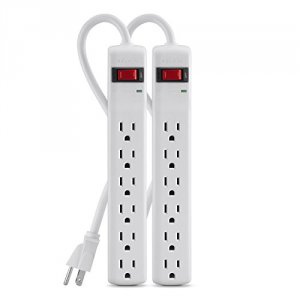 Belkin F5C048-2 (r) F5c048-2 6-outlet Surge Protectors, 2 Pk