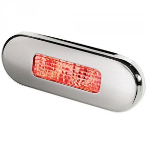 Hella CW65436 Oblong Led Courtesy Lamp With Stainless Steel Bezel