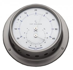 Barigo 983RF Sky Series Ship39;s Comfortmeter - Brushed Stainless Stee