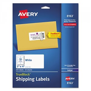 Avery 08163 Averyreg; Trueblock Shipping Labels - Permanent Adhesive -