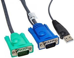 Iogear G2L5205U Kvm Cable - 15 Pin Hd D-sub (hd-15);usb - Male - 15 Pi