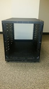 Black RM7001A-R3 4-post Open Rack - 22u 45.5inh X 20.6inw