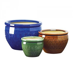 Summerfield 38899 Jewel-tone Flower Pot Trio 100