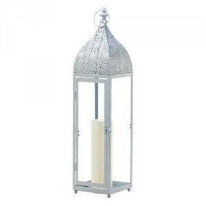 Gallery 10018512 Large Silver Moroccan Style Lantern