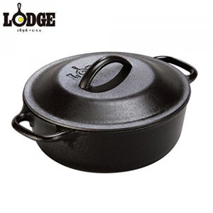 Lodge L2SP3 Lodge 8in Cast Iron Serving Pot Pre-seasoned 2-quart