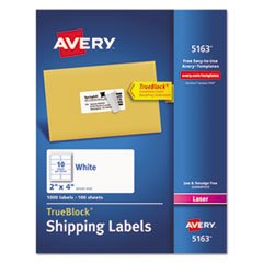 Avery CW20453 Avery Shipping Labels With Trueblock Technology For Lase