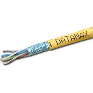 Weltron T2404L5ESH-YL 1000ft Yellow Cat5e Solid Shielded Cable