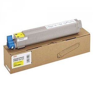 Original Okidata 43837125 Oki Yellow Toner Cartridge (16500 Yield)