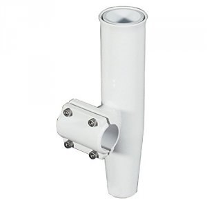 Lees RA5201WH Lee's Clamp-on Rod Holder - White Aluminum - Horizontal 