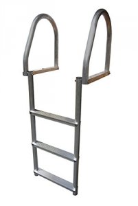 Dock 2173-F Aluminum 3-step Eco Flip-up Dock Ladder - Weld Free