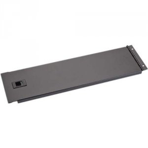 Black RMTB03-H 3u Hinged Rackmount Solid Panel   Black