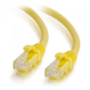 C2g 50741 1ft Cat6a Yellow Snagless Utp