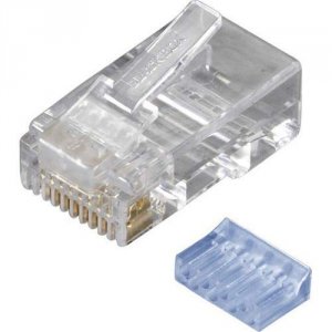 Black FMTP6-R2-10PAK Cat6 Modular Plugs, Rj-45, 10-pack