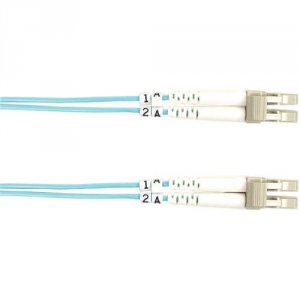 Black FO10G-001M-LCLC Fiber Patch Cable 1m 10 Gig Lc To Lc Aqu