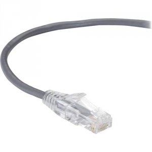 Black C6APC28-GY-12 Slim-net Cat6a 28-awg 500-mhz Stranded Ethernet Pa