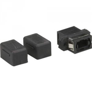 Black FOT129 Fo Mtp-mtp Bulkhead Adap Plastic