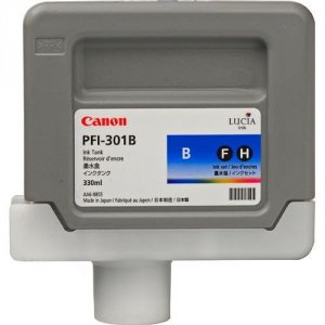 Original Canon 1494B001AA (pfi-301b) Blue Ink Tank (330 Ml)