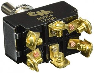 Cole CW69483 Heavy Duty Toggle Switch Dpdt (on)-off-(on) 6 Screw