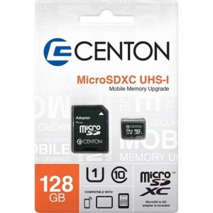 Centon 731969583326 Taa Compliant Micro Sdxc Card,uhs1,128gb Wadapter