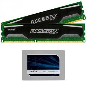 Crucial BLS2KIT4G3D1609DS1S00 2 - 4gb Sport Ddr3-1600 (pc3-12800) Cl9@