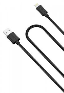 Cygnett 7Y6751 Source Lightning Charge  Sync Braided Cable - Black - L