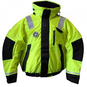 First CW46485 Hi-vis Flotation Bomber Jacket - Hi-vis Yellowblack - X-