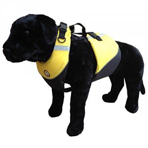 First CW55665 Flotation Dog Vest - Hi-visibility Yellow - Large