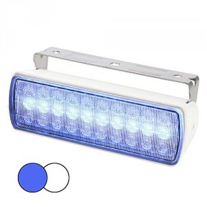 Hella CW65394 Sea Hawk Xl Dual Color Led Floodlights - Blue-white Led 