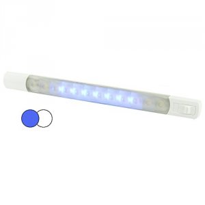 Hella CW65450 12v Surface Strip Light With Switch - Whiteblue