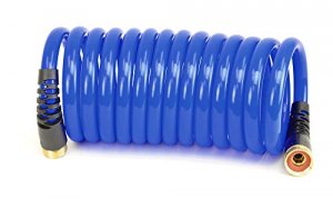 Hosecoil HS1500HP 15' Blue Self Coiling Hose Wflex Relief