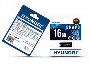 Hyundai 3FH137 Bravo Keychain Usb 2.0 Flash Drive 16gb Black - Read Sp