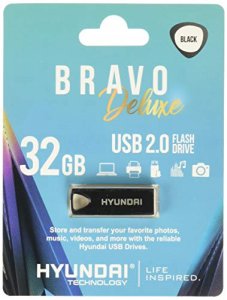 Hyundai U2BK/32GAB Bravo Deluxe Black Keychain Usb 2.0 Flash Drive 32g