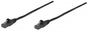 Intellinet 342094 25 Ft Black Cat6 Snagless Patch Cable