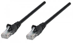 Intellinet 320771 14 Ft Black Cat5e Snagless Patch Cable