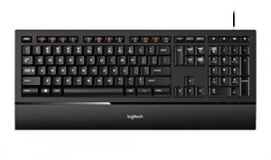 Logitech T16098 920-000914 Usb Wired Ultra-thin Illuminated Keyboard W