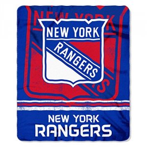 Northwest NWMNA-1112938 New York Rangers Fade Away Fleece Throw