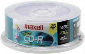 Maxell 4U1626 48x Cd-r Media - 700mb - 120mm Standard - 25 Pack Spindl