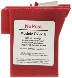 Nupost NUPOST Non-oem New Build Red Postage Meter Ink Cartridge (alter