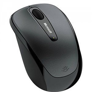 Microsoft  3500 Wireless Mobile Mouse - Bluetrack - Wireless - Gray - 