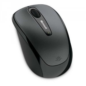 Microsoft  3500 Wireless Mobile Mouse - Bluetrack - Wireless - Gray - 