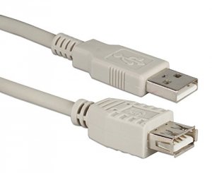 Qvs ZN9531 3ft Usb 2.0 High-speed Extension Cable - Beige