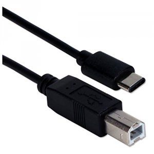 Qvs 1K1988 1-meter Usb-c To Usb-b 3amp Data Cable - Usb For Macbook, C